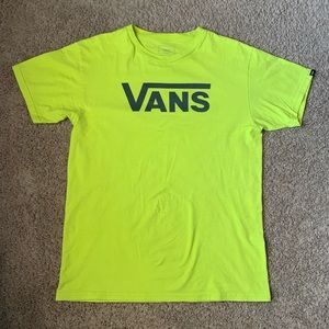 Vans Lime Green Logo Shirt